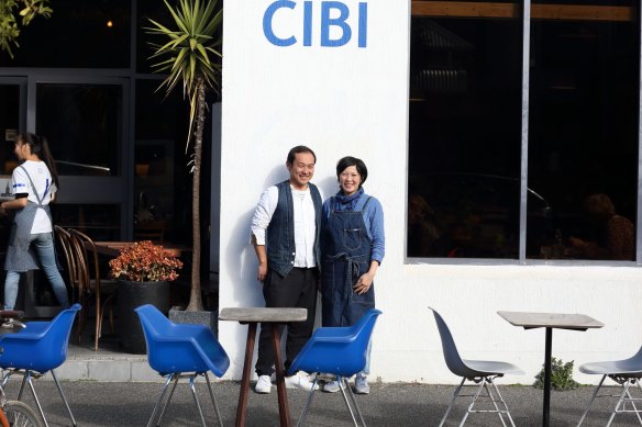 Cibi’s owners Zenta and Meg Tanaka.