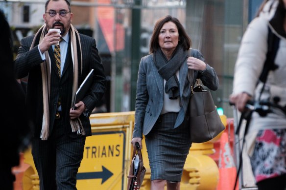 Helen Rosamond outside court on August 16.