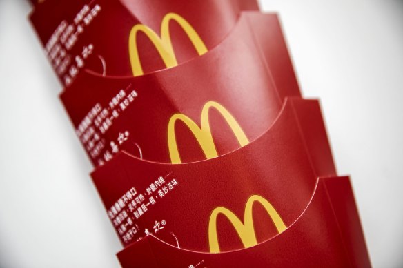 McDonald’s French fries in Shanghai, China.