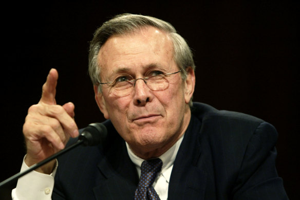 Donald Rumsfeld in 2004.