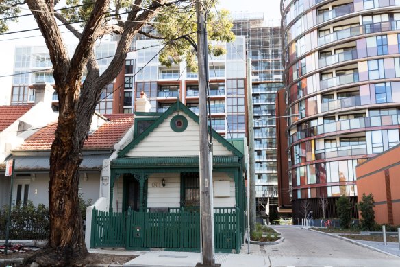 Green Square in Sydney’s inner south is dominated by apartment towers.
