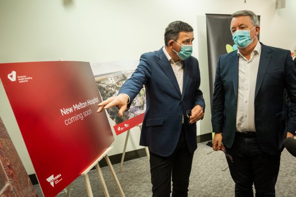 Premier Daniel Andrews and the Minister for Health, Martin Foley.