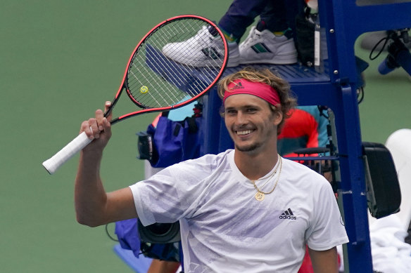 Alexander Zverev's second consecutive grand slam semi-final is also just the second of his career.