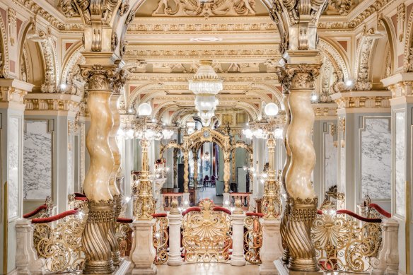 Inside the New York Cafe, Budapest.