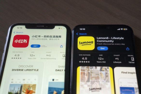 A pair of Chinese-made social apps, RedNote and Lemon8, have taken over the top two positions on Apple’s iPhone download charts in the US as users seek out alternatives to TikTok ahead of an imminent ban.