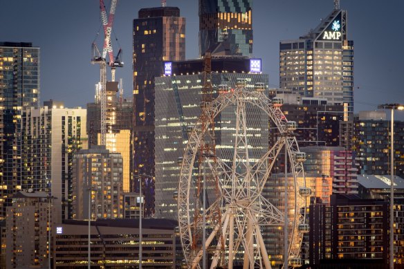 The Melbourne Star Observation Wheel in Docklands closed last year after pandemic restrictions reduced its profit.