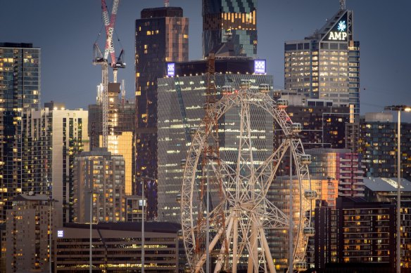 The Melbourne Star Observation Wheel in Docklands closed in 2021 after pandemic restrictions reduced its profit.