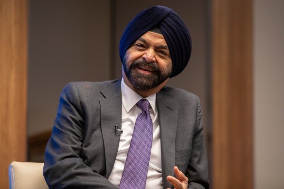 Ajay Banga, president of the World Bank, will visit Australia next week.