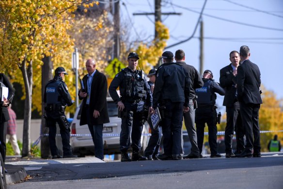 Police at the scene of the Brighton siege on June 5, 2017.