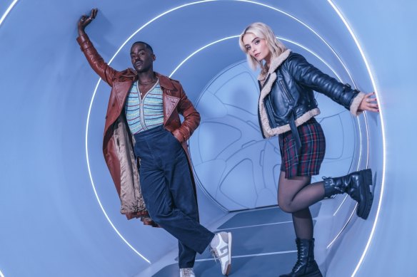 Gatwa and Gibson in the new series of Doctor Who.