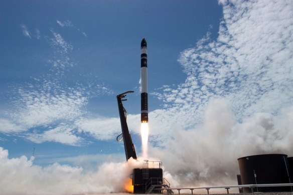 Rocket Lab, pictured hosting a successful 2018 launch from the Mahia Peninsula on New Zealand north-east coast, says it lost the rocket during its latest launch.