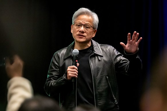 Nvidia founder Jensen Huang is among those taking a big hit from the US president’s tariff regime.  