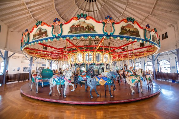 The carousel at Santa Monica.