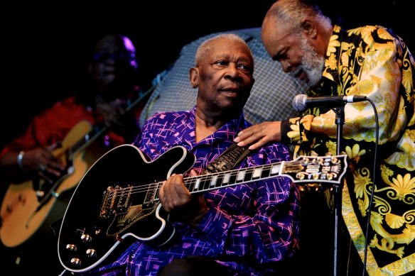 BB King, 85 performs at the Byron Bay Blues & Roots Music festival in 2011