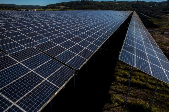 The new solar farm is the fourth renewable-energy investment for Amazon Australia (file photo).