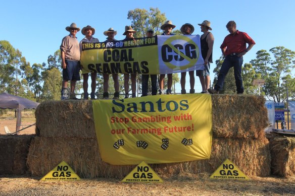 Coal seam gas projects have drawn protests across NSW leading the government to cancel many exploration licences.