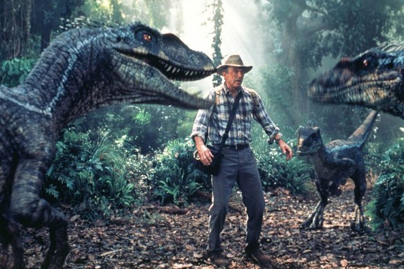Sam Neill as Dr Alan Grant in the third <i>Jurassic Park</i> film, released in 2001.