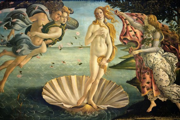 Sandro Botticelli's The Birth of Venus, painted in 1485.