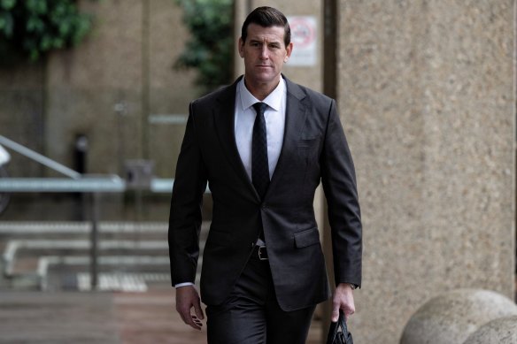 Ben Roberts-Smith outside the Federal Court in May 2022.