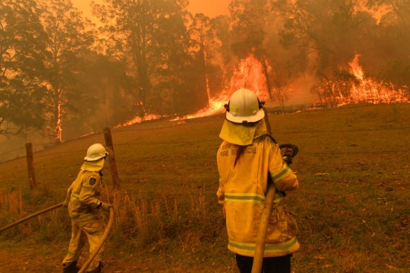 The Hillville bushfire, one of dozens in the region, destroyed many homes over the week.