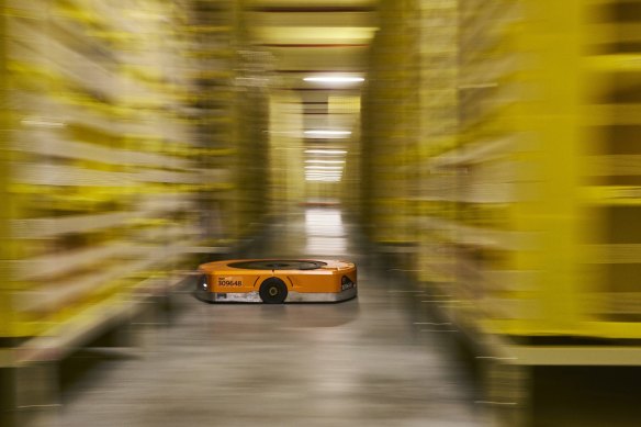 Automated transport robots are becoming more commonplace in warehouses.