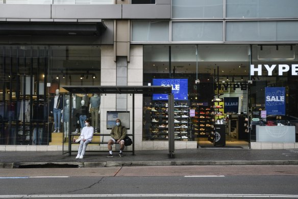 Bondi Junction is experiencing  a decrease in activity since the latest COVID-19 outbreak.