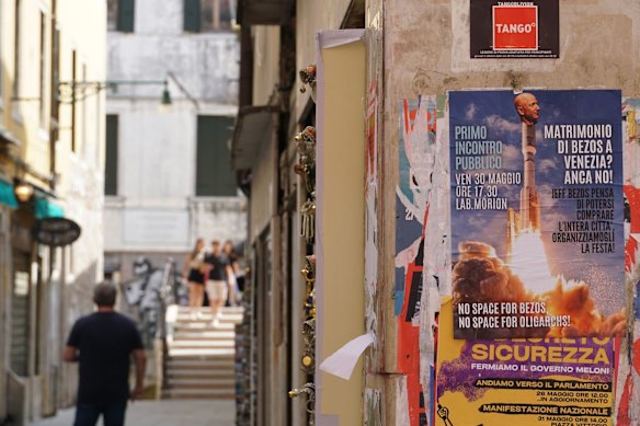 One of the many protest posters to have popped up across the city.