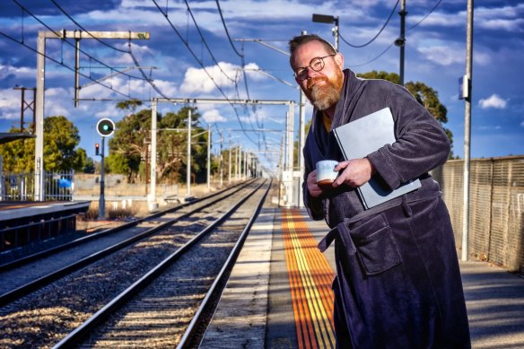 Chris has been taking  the train into the city every day for the past 20 years and now works from home. He misses the commute a little because of the time alone but sees the positives of having more free time. 