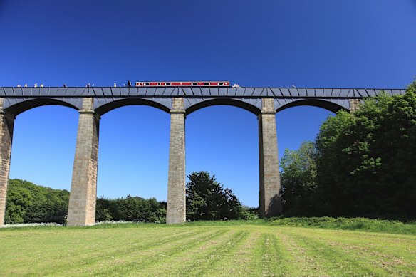 Cruising across Pontcysyllte Aqueduct is bliss.