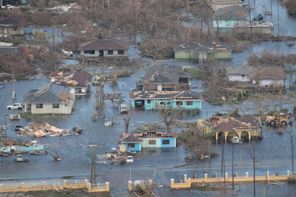 On Great Abaco Island communities were swamped by water.