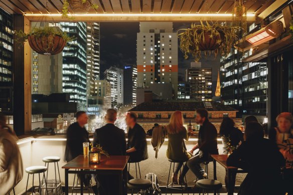 Take in the views from Bomba Bar, high above Melbourne’s CDB.