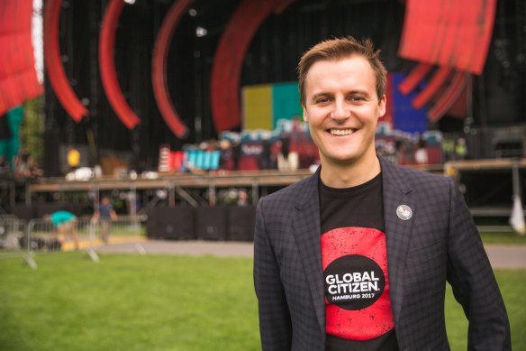 Global Citizen chief executive and One World concert organiser Hugh Evans.