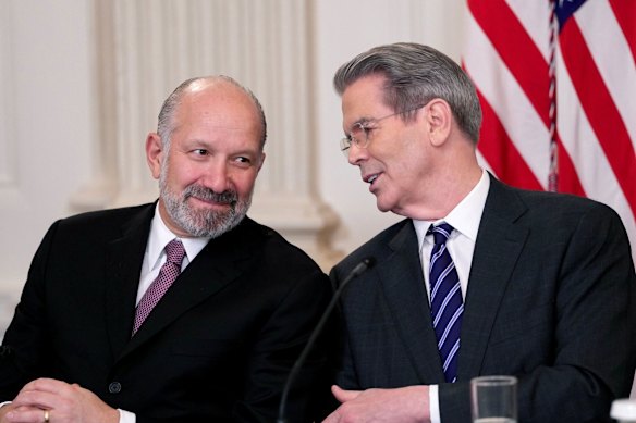 US Commerce Secretary Howard Lutnick (left) and Treasury Secretary Scott Bessent.