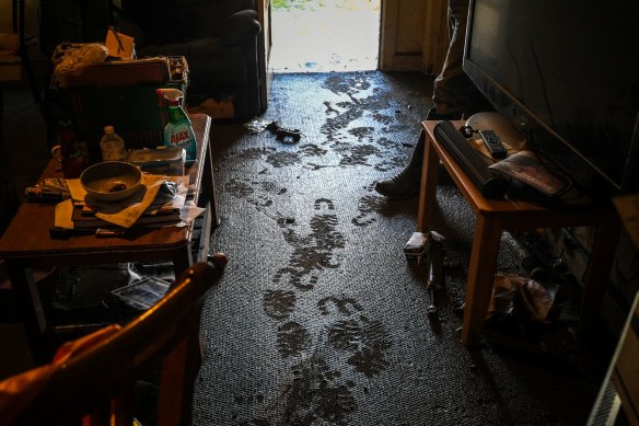 This Rochester home had about 300 millimetres of water sweep through.