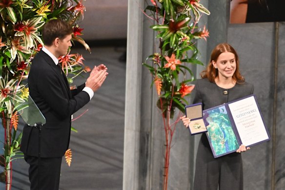 Machado’s daughter, Ana Corina Sosa Machado, accepted the Nobel Peace Prize on her mother’s behalf last month.