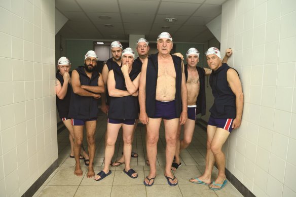 Swimming with Men with Rob Brydon, Jim Carter and Rupert Graves.