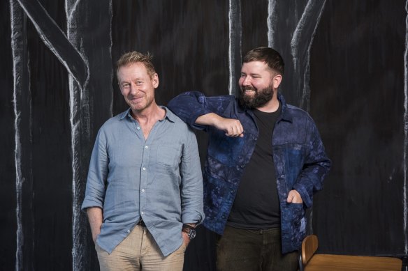 Kip Williams and Richard Roxburgh. Williams is directing Roxburgh in the upcoming production of The Tempest.