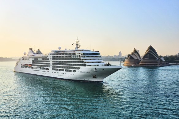 Silversea’s Silver Muse in Sydney Harbour.