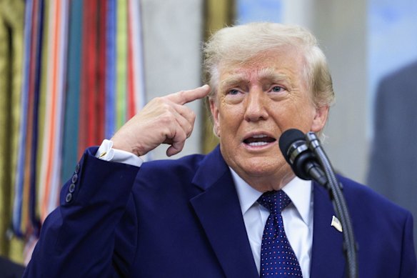 A 20 per cent toll is an absurd idea, something that Trump presumably came up with by himself (he’s mused about the idea previously) and posted without input from the senior members of the administration.