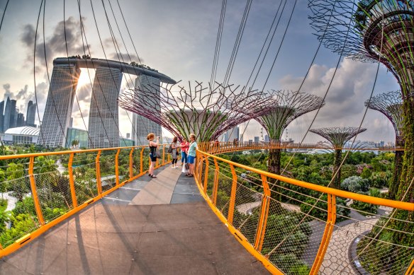 Walk off lunch at Singapore’s spectacular Gardens by the Bay.