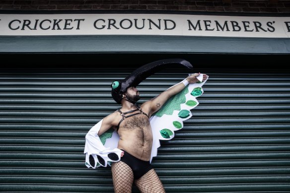 The iconic Australian “bin chicken” was represented at Mardi Gras. 