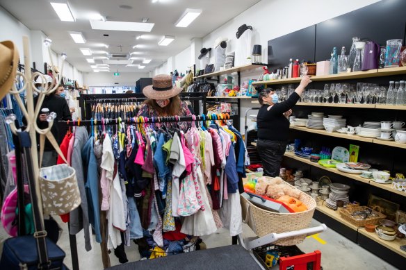Vinnies in Coogee reopened for business on Monday. 
