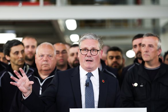 Keir Starmer immediately appeared at a Jaguar Land Rover factory in the West Midlands to announce the deal.