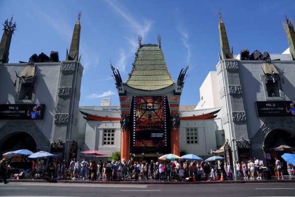 The TCL Chinese Theatre on Hollywood Blvd. 