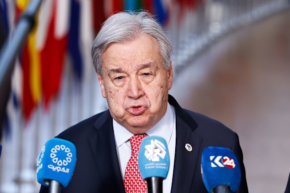 António Guterres, secretary-general of the United Nations.