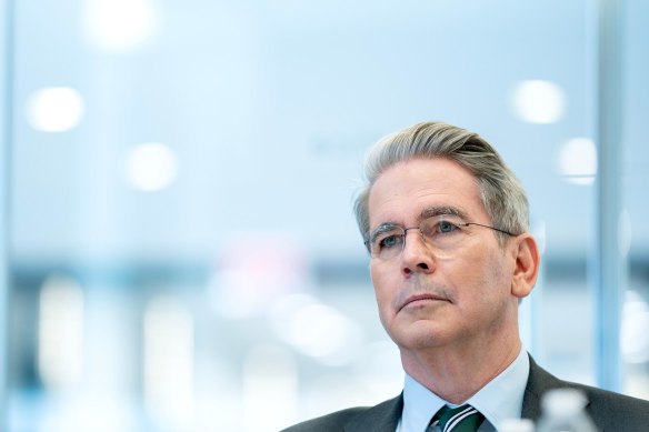 Scott Bessent has said he sees Donald Trump as a “stock that goes up on bad news”.