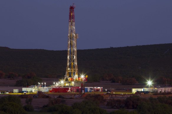 Early drilling at the Waitsia site.