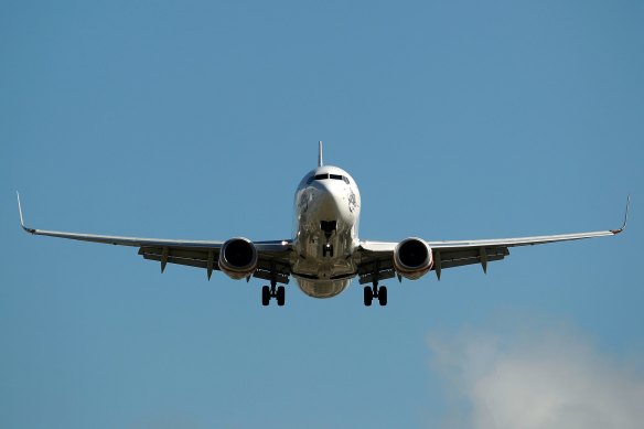 One of Virgin’s 737-800 aircraft.