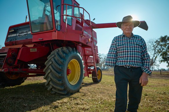 Clive Weier lost his arm when a combine harvester attachment jammed.