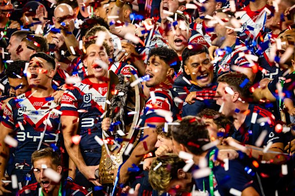 The champion Sydney Roosters.